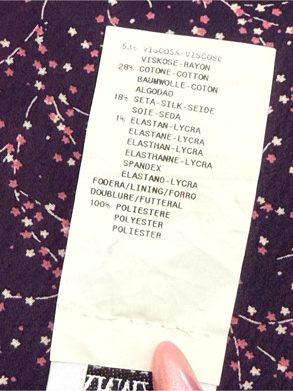 GIORGIO ARMANI COLLEZIONI PURPLE PINK FLORAL PRINT HIGH WAISTED MIDI SKIRT - Picture 7 of 7